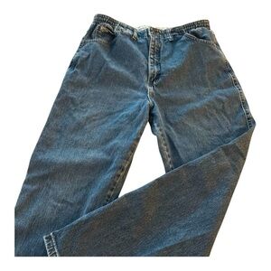 Lees no back pockets high waisted Mom jeans (1I-0046)